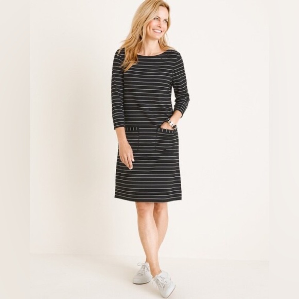 NWT Zenergy By Chico’s Striped Knit Dress Size 2